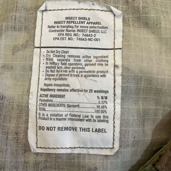 Military Issued Camouflage 6 Pocket Utility Cargo Pant Sz M - Picture 7 of 8